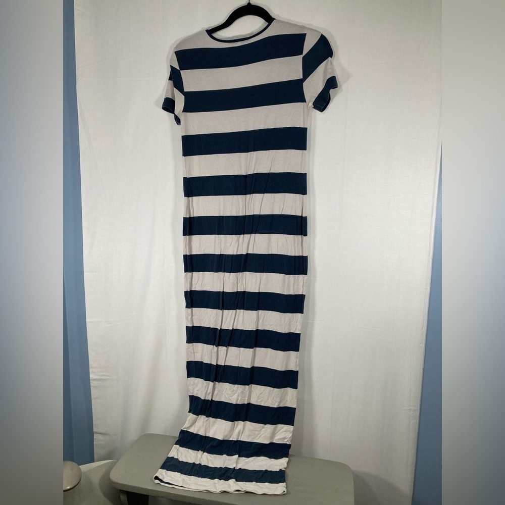 ASOS US sz 6 maternity maxi stretch dress in thick colorblocked stripes GUC